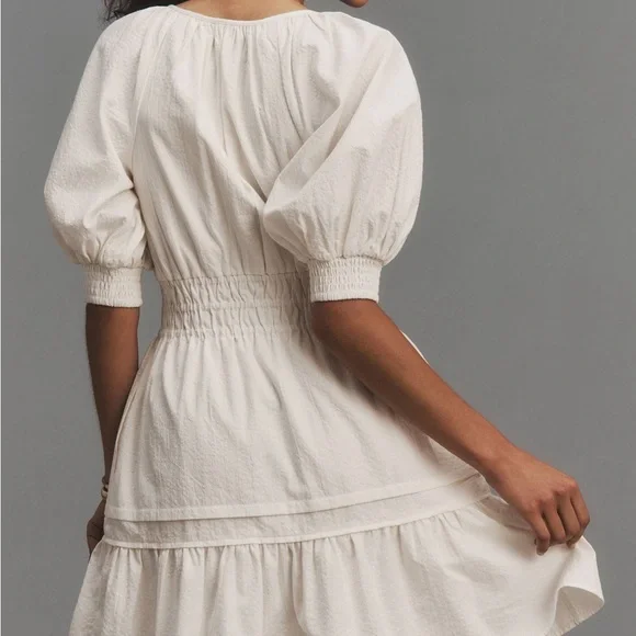 NWT - Anthropologie Plus The Somerset Mini Dress: Puff-Sleeve Edition (Size 3X) - Picture 3 of 8